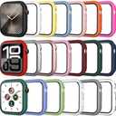 Tiorecime 20 Pack Case for Apple Watch Series 10 42mm with Tempered Glass Screen Protector, Shockproof Hard PC Protective Cover, All-Around Bumper Compatible with iWatch S10 42mm
