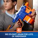 Nerf HyperFire Motorized Elite Blaster, 25-Dart Drum, Fires Up to 5 Darts Per Second, Includes 25 Official Elite Darts