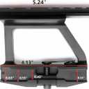 QD Locks Side mounting Rails ak Scope Mounts Basesfor Scopes and Red Green Dot Scopes (Black-1)