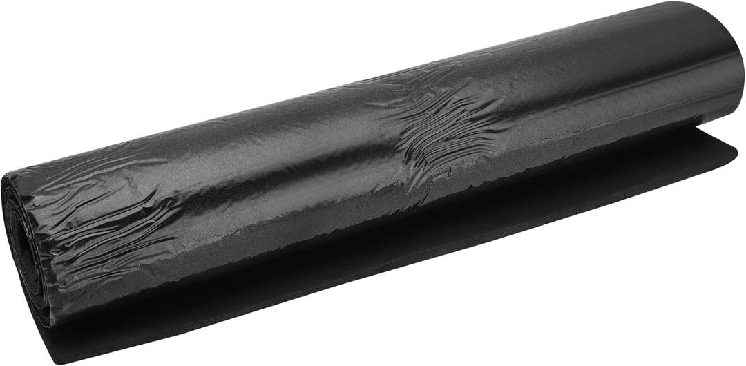 MECCANIXITY Insulation Board 3.28ft Long 1.64ft Width 0.28 Inch Thick Adhesive Heat Resistant Thermal Barrier Foam Sheet for Wall HVAC Pipe Black