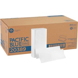 Georgia-Pacific Pacific Blue Select Multifold Paper Towels by GP PRO (Georgia-Pacific), 20389, 250 Paper Towels Per Pack, 16 Packs Per Case, 250 Count