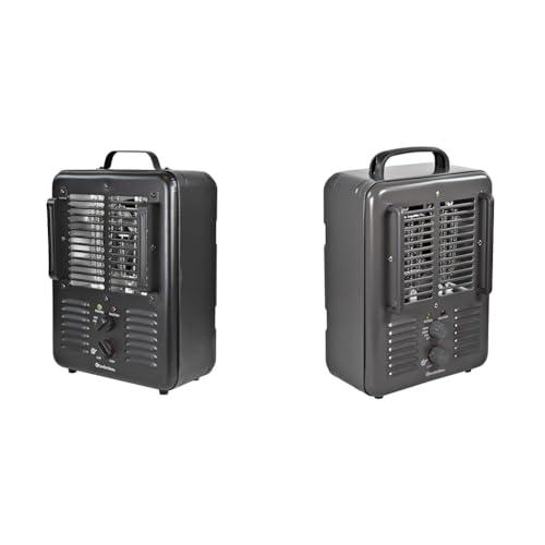 Comfort Zone 1,500W Milkhouse Style Electric Portable Utility Space Heater with Adjustable Thermostat, CZ799BK & 1,500W Milkhouse Style Electric Portable Utility Space Heater, CZ798GR3