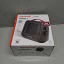 Honeywell UberHeat 5 Portable Ceramic 1500W Space Heater. Indoor space heater for Small Rooms, Bedrooms, and Homes. Fast Heating with Tip-over Protection - Black, HEC210B