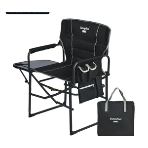 UNNYFEEL Oversized Camping Directors Chair 1 Pack, Portable Folding Lawn Chairs for Adults Heavy Duty with Side Table,Pocket for Beach, Fishing,Picnic,Concert Outdoor, Foldable Camp Chairs