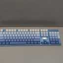 Redragon K556 SE RGB LED Backlit Wired Mechanical Gaming Keyboard, Aluminum Base, 104 Keys Upgraded Socket, 3.5mm Sound Absorbing Foams, Hot-Swap Linear Quiet Red Switch, Gradient Blue