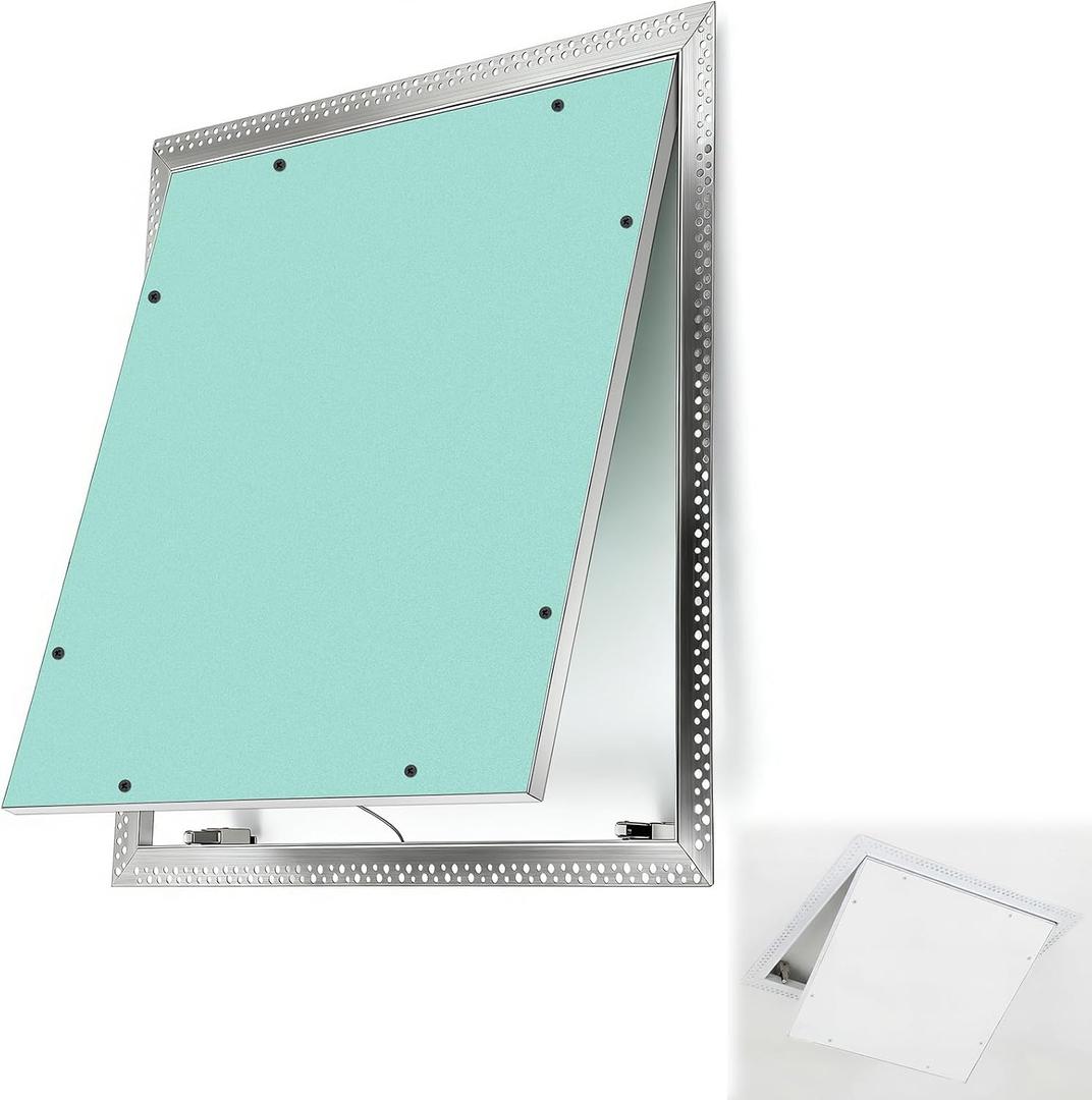 Wesiti 1 Pack 20" X 20" Aluminum Drywall Access Panel - Wall Access Door-Service Shaft Door-Plumbing,Electricity,Heating,Alarm Wall Inspection Hatch for Drywall-Bathroom Service Accesses Hole Cover