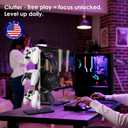 OAPRIRE 3 Tier Acrylic Controller Stand | Gaming Gear Organizer, Universal Controller Holder with Wide Reinforced Base, 360 Rotation, Built-in Cable Management Hole, Black