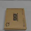 JQK Cabinet Hinges Black, 100 Degree Soft Closing Full Overlay Door Hinge for Frameless Cabinets, Stainless Steel Matte Black Finish, 4 Pack, CH100-PB-P4