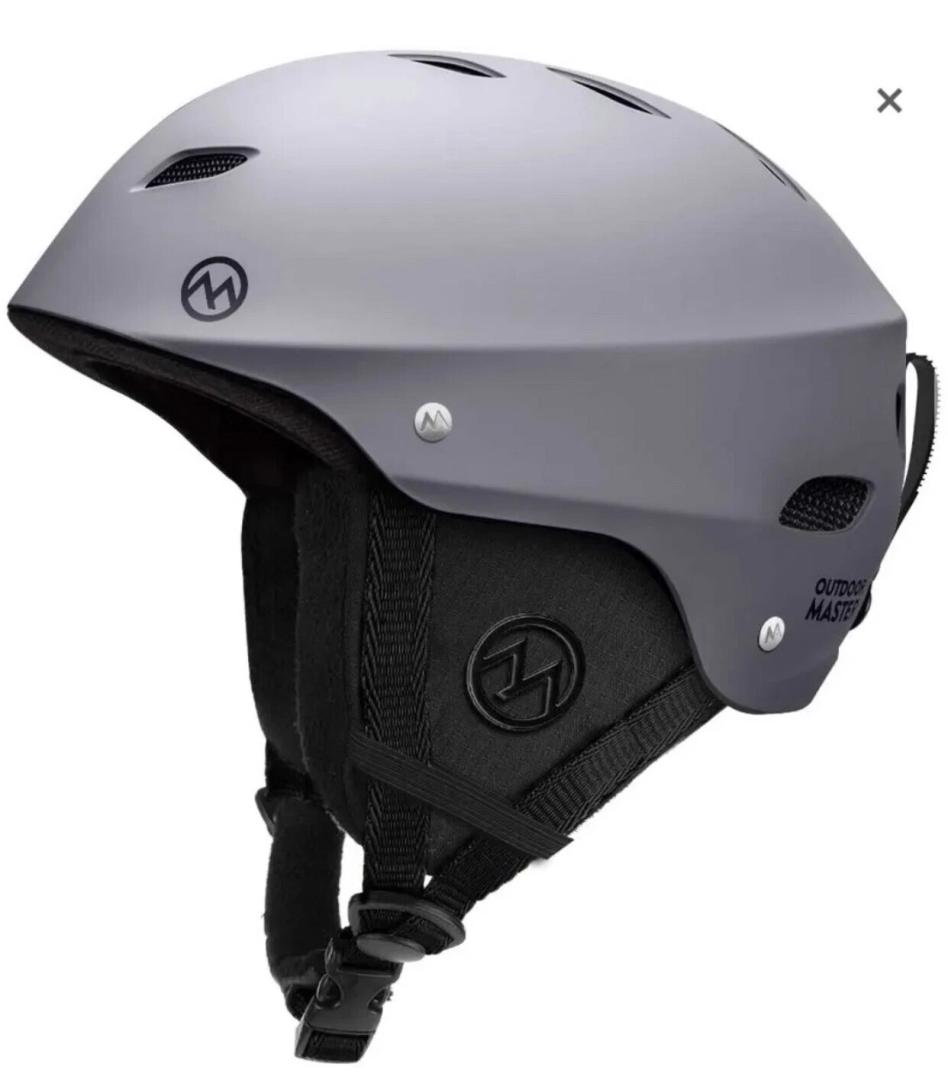 Outdoor Master Gray Kelvin Ski Helmet  Large