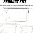 3 Pack Trash Bag Organizer Under Sink, Stackable Plastic Garbage Bags Holder with Lid, Trash Bag Dispenser Roll Storage for Kitchen, Pantry & Laundry Room Organization