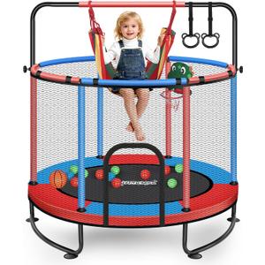 Mini Toddler Trampoline Ages 2-10, Small Indoor Kids Trampoline