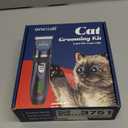 oneisall Quiet Cat Clippers for Matted & Long Hair, 2-Speed Cordless Pet Shaver Grooming Kit for Cats, Small Dogs & Animals (Black)