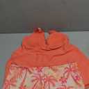 Womens Tankini Bathing Suits, Two-Piece Smocked Swim Dress, Print Swimsuits with Board Shorts, L