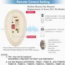 35T1 Ceiling Fan Remote Control Replacement for Harbor Breeze, Allen Roth,Kichler,Hampton Bay FAN35T FAN53T FAN11T 2AAZPFAN53T L3HFAN11T L3HFAN11T1 L3HFAN11T2 FANHD,3-Speed, Light Dimmer, Learn Key