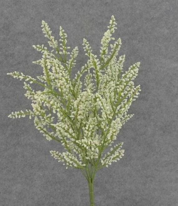 1 Pack Artificial Heather Bush For Floral Arrangements & Decor - Cream