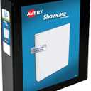 Avery Economy Showcase View 3 Ring Binder, 2 Inch Slant Rings, 1 Black Binder (19700)