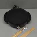 OVENTE 12-Inch Electric Crepe Maker & Griddle  Nonstick Hot Plate with Adjustable Temperature, LED Indicator, Batter Spreader & Spatula, Black CRM1122B