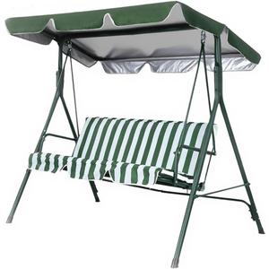Patio Swing Canopy Replacement Top for 3 Seat Swing - Green (76 * 49 * 5.9)