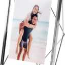 Umbra Prisma 5x7 Picture Frame, Floating Wall or Desk Photo Display for Pictures, Art, Illustrations, and More, Chrome