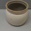 Vintage Planter Large Ceramic Plants Pot Pure Beige Vintage Crack Cottage Scroll Vase Flower Vase Pot Indoor Plants Home Decor Farmhouse Antique Decorative Gifts, 5.9 x 5.1 inches 