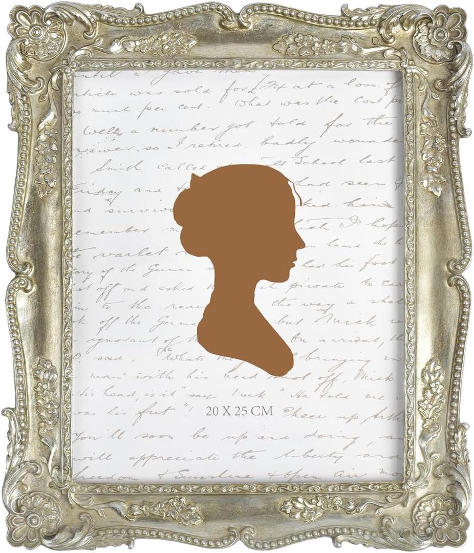 AELS 8x10 Inch Vintage Picture Frame, Elegant Antique Photo Frames with Glass Front, Photo Display, Tabletop Wall Hanging, Gift Ideas, Four-cornered Feather AELS 8x10 Inch Vintage Picture Frame, Elegant Antique Photo Frames with Glass Front, Photo Display, Tabletop Wall Hanging, Gift Ideas, Four-cornered Feather
