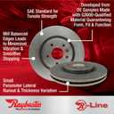 Raybestos R-Line Replacement Front Disc Brake Rotor - For Select Year Lexus and Toyota Models (980636R)