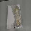 24 Piece Silverware Set For 6 Gold Heavy duty 18/10 Stainless Steel Flatware Set Modern Design Knife/Fork/Spoon Mirror Polished Dishwasher Safe Cutlery Set with Gifts