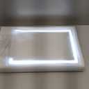 Gospire Hollywood Lighted Makeup Mirror, 4000mAh Rechargeable Vanity Mirror, 3 Color Modes Lighting Mirror with Magnification 5X/10X, Touch Control&Phone Holder, LED Desktop Mirror for Bedroom