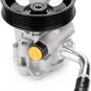 Power Steering Pump with Pulley 6PK Compatible with 11-15 Durango, 11-15 Grand Cherokee, V8 5.7L V6 3.6L, Assist Pump, Replace # 21-4068, 68068641AB, 96818M