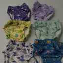 MooMoo Baby Plastic Training Underwear Leakproof Rubber Pants for Potty Training for Boys and Girls (5T, Purple)