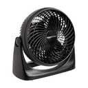 Amazon Basics Air Circulator Fan, Desk Fan for Bedroom, Home and Office, With 90-Degree Tilt Head, 3 Speed Settings, Lightweight (3 LBS), 35 Watts, Black, 11.1"W x 6.3"D x 10.9"H