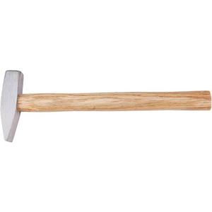 Engineer Hammer, 10.5 Inch 0.44 Pound Forged Steel with Wooden Handle for Blacksmith, DIY, Metalworking, Machinists and Engineers (200 g)