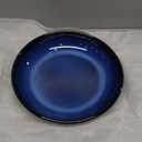 Transmutation Glaze Serving Pasta Bowl,10 inch Ceramic Wide Salad Bowls,50 Ounce Large Big Fruit Bowl for Kitchen, Microwave Oven Dishwasher Safe (Blue)