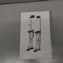24-40 Inch Aluminum Alloy Drywall Stilts with Black for Working at High Places (Black,24-40 Inch)
