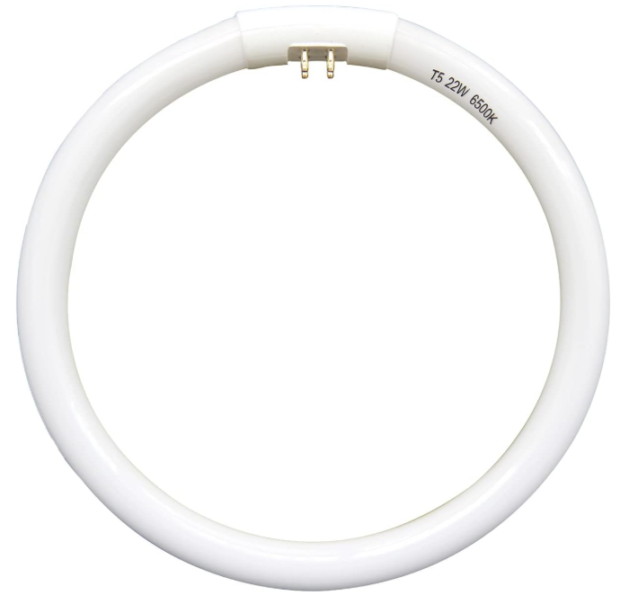 Konideke 7 Inch T5 22W Circular Bulb 6400K FC22 Round lamp Replacement For Xadro Floxite Rialto Makeup Magnifying Vanity Mirror 2 Pcs