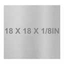 6061 T651 Aluminum Sheet Metal 18 x 18 x 1/8 (0.125) Inch Flat Plain Aluminum Plate Covered with Protective Film, Heat Treatable Rectangle 3MM Aluminum Metal Plate for Crafting, Industrial