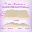 Lash Bed Topper Ergonomic Memory Foam Pad with Plush Cover, Spa Table Cushion for Eyelash Tech, Salon Mattress for Beauty Beds, Compatible with Massage and Spa Setups 28/70" (71/178 cm), Beige