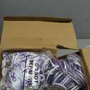 Poen 520 Pcs Purple Ribbon Awareness Items Pancreatic Cancer Awareness Silicone Bracelets Purple Ribbon Hand Clappers Footballs Pins Stickers Neck Lanyards for Survivor Event Charity Supplies