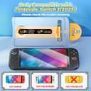 4 x FASTSNAIL 3 Pack Screen Protector for Nintendo Switch 2(2025) with Alignment Frame Tool, Anti-Fingerprint & 9H Hardness Anti-Scratch & HD Clear Tempered Glass Screen Protector Installation Kit