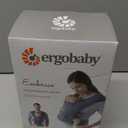 Ergobaby Embrace Baby Carrier Newborn to Toddler - Lightweight Ergonomic Baby Carriers - Cozy Essentials (7-25 Pounds), Ponte Knit, Oxford Blue