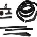 Universal Vacuum Attachment Kit - Compatible with Shark Lift-Away Upright Vacuum Models, Riccar, Simplicity, Panasonic, Sharp - Includes 12ft Extension Hose, 2 Wands, Floor Brush, Crevice Tools & More