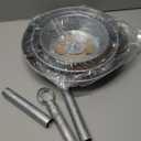 Okllen 3 Tier Serving Tray, Galvanized Metal Cupcake Stand Vintage Dessert Appetizer Stand, Rustic Home and Garden Display Stand for Country Farmhouse, Kitchen, Indoor, Outdoor Use