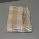 Short Curtains For Windows Treatment Buffalo Check Plaid Valances Gingham 2 Pack Tiers Rod Pocket Beige and White Farmhouse Decor Small Curtains Over Sink For Kitchen/Living Room 30 Inch Length