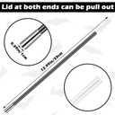 Shappy 24 Pcs 12.99 Inches Plastic Magic Wand Black and White Spell Casting Magic Stick Magician Wand for Halloween Party Favors, Witch Magician Costume, Birthday Party Kit (Black, S)
