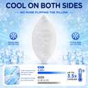 BETU Enhanced Cooling Pillow Queen Size, Shredded Memory Foam Cool Pillow for Hot Sleepers, Two Sided Cool Adjustable Firm Soft Support Bed Pillows Perfect for Side, Back, Stomach Sleepers, White