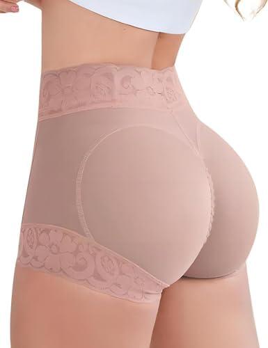 SheBuddy Butt Lifting Panties, Tummy Control Shapewear for Women Compression Underwear Short Lace Butt Lifter Shapewear L