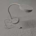 OttLite Rechargeable LED Desk Lamp with Lighted Mirror, White  Dual-Sided Lamp, Adjustable Neck, 360-Degree Lighted Mirror, Modern Design, Great for Makeup Application & Touch Ups