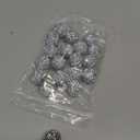 40 Pcs 20 mm Rhinestone Beads Bulk Crystal Round Disco Ball Chunky Bubblegum Beads for Pens Bracelets Charms Craft European Style Jewelry Making Supplies Christmas(Silver)