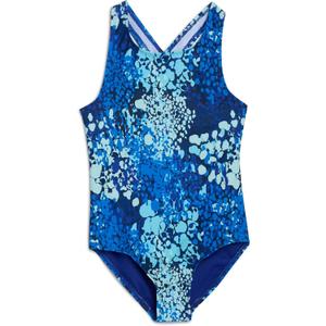 Lands' End Girls' Swimwear UPF 50 One Piece Swim Suit (XS-XL) (Large, Blue)