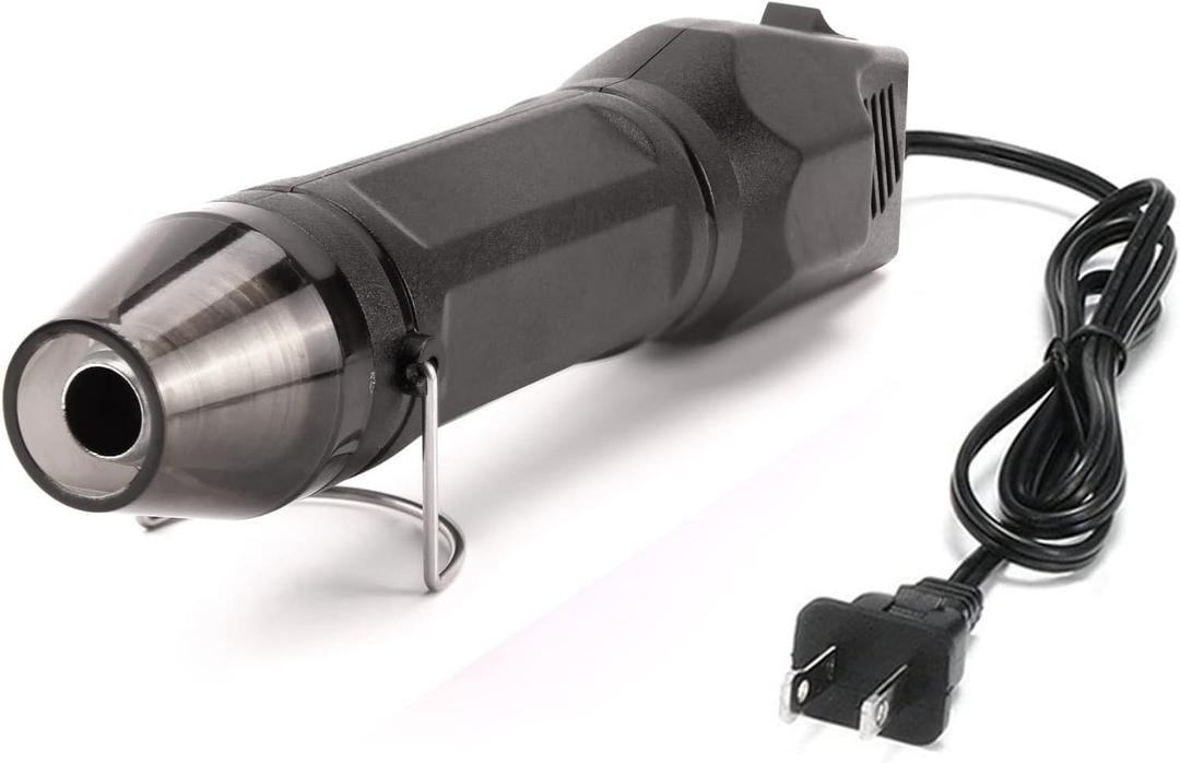 LDK Mini Heat Gun, 4.9Ft 300W Dual Temperature 392 & 662 Hot Air Gun for Shrink Wrapping, Epoxy Resin & Vinyl, Craft Embossing, Phone Repair Heat Gun, Black